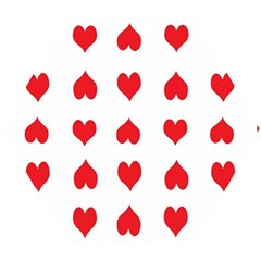 Heart Red Love Valentines Day Wooden Puzzle Hexagon by HermanTelo