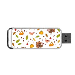 Thanksgiving Turkey Pattern Portable Usb Flash (one Side) by Valentinaart