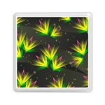 Floral Abstract Lines Memory Card Reader (Square) Front