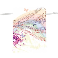 Music Notes Abstract  Lightweight Drawstring Pouch (xl) by HermanTelo