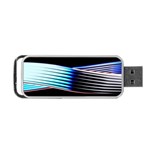 Motion Line Illustrations Portable USB Flash (Two Sides) Back
