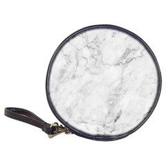 White Marble Texture Floor Background With Dark Gray Grey Texture Greek Marble Print Luxuous Real Marble Classic 20-cd Wallets by genx