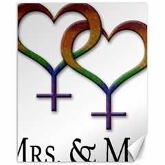 Mrs  And Mrs  Canvas 16  X 20  by LiveLoudGraphics