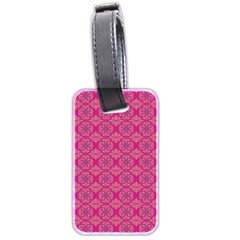 Background Texture Pattern Mandala Luggage Tag (two Sides) by HermanTelo
