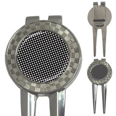 Formes Carreaux Blanc/noir 3-in-1 Golf Divots by kcreatif