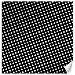 Formes Carreaux Blanc/noir Canvas 20  X 20  by kcreatif