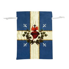 Quebec Flag Drapeau Québec Patriote Carillon Sacré-coeur Christian Catholic Old Vintage With Fleurs De Lys Lightweight Drawstring Pouch (s) by Quebec