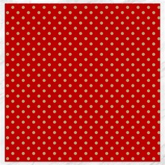 Pois Doré / Rouge Canvas 12  X 12  by kcreatif