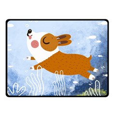 Underwaterdog Fleece Blanket (small) by Mjdaluz