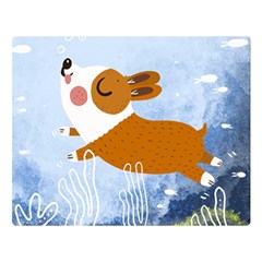 Underwaterdog Double Sided Flano Blanket (large)  by Mjdaluz