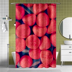 Fraise Bonbons Shower Curtain 48  X 72  (small)  by kcreatif