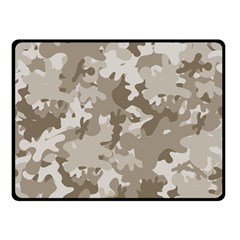 Tan Army Camouflage Double Sided Fleece Blanket (small)  by mccallacoulture