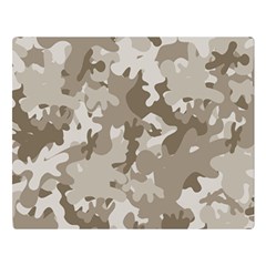 Tan Army Camouflage Double Sided Flano Blanket (large)  by mccallacoulture