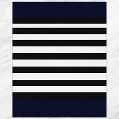 Bandes Noir/bleu Marine Canvas 11  X 14  by kcreatif
