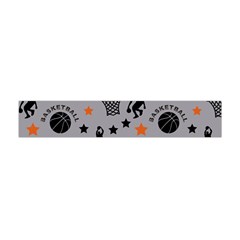 Slam Dunk Basketball Gray Flano Scarf (mini) by mccallacoulturesports