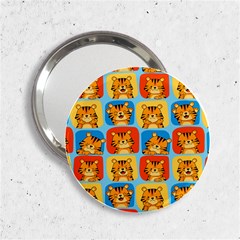 Cute Tiger Pattern 2 25  Handbag Mirrors by designsbymallika