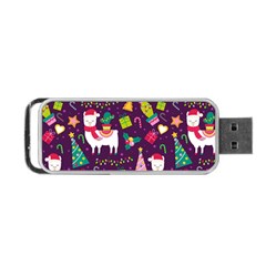 Colorful Funny Christmas Pattern Portable Usb Flash (one Side) by Vaneshart