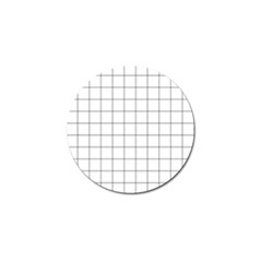 Aesthetic Black And White Grid Paper Imitation Golf Ball Marker (4 Pack) by genx