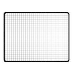 Aesthetic Black And White Grid Paper Imitation Double Sided Fleece Blanket (small)  by genx