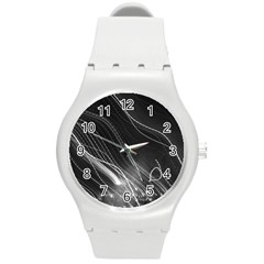 Photo Lumière Noir/gris Round Plastic Sport Watch (m) by kcreatif