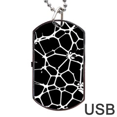 Neurons Braid Network Wattle Yarn Dog Tag Usb Flash (two Sides) by HermanTelo