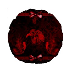 Awesome Eagle Standard 15  Premium Round Cushions by FantasyWorld7