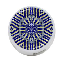 Wood Flower And Matches Mandala Vintage 4-port Usb Hub (two Sides) by pepitasart