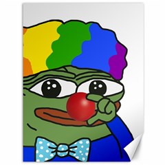 Clown World Pepe The Frog Honkhonk Meme Kekistan Funny Canvas 36  X 48  by snek