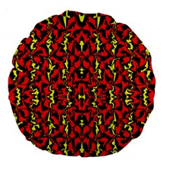 Rby 105 Large 18  Premium Round Cushions by ArtworkByPatrick