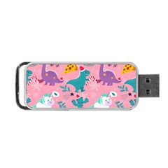Colorful Funny Christmas Pattern Ho Ho Ho Portable Usb Flash (two Sides) by Vaneshart