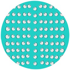 Big Apples Of Peace Wooden Puzzle Round by pepitasart