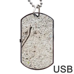 Beach Sand Dog Tag Usb Flash (one Side) by Fractalsandkaleidoscopes
