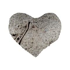 Beach Sand Standard 16  Premium Flano Heart Shape Cushions by Fractalsandkaleidoscopes