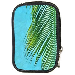 Tropical Palm Compact Camera Leather Case by TheLazyPineapple