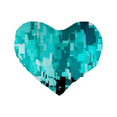 469823231 Glitch48 Standard 16  Premium Heart Shape Cushions by ScottFreeArt