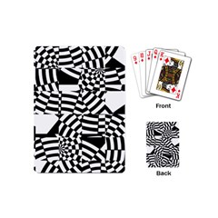 Black And White Crazy Pattern Playing Cards Single Design (mini) by Sobalvarro