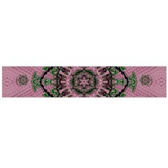 Sakura Wreath And Cherry Blossoms In Harmony Large Flano Scarf  by pepitasart