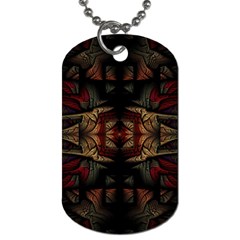 Fractal Fantasy Texture Pattern Dog Tag (two Sides) by Wegoenart