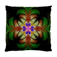 Fractal Abstract Flower Floral Standard Cushion Case (two Sides) by Wegoenart