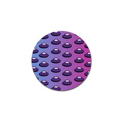 Ufo Alien Pattern Golf Ball Marker (10 Pack) by Wegoenart