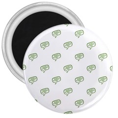 Happy St Patricks Day Symbol Motif Pattern 3  Magnets by dflcprintsclothing