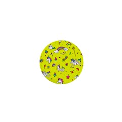 Pattern Unicorns Mermaids Horses Girlish Things 1  Mini Magnets by Wegoenart