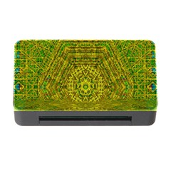 Gold Golden Sunset Mandala Memory Card Reader With Cf by pepitasart