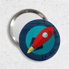 Rocket With Science Related Icons Image 2 25  Handbag Mirrors by Vaneshart