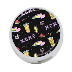 Cute Girl Things Seamless Background 4-port Usb Hub (one Side) by Vaneshart
