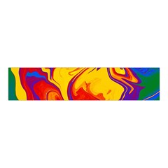Gay Pride Swirled Colors Velvet Scrunchie by VernenInk