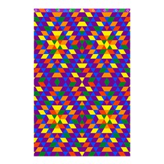 Gay Pride Geometric Diamond Pattern Shower Curtain 48  X 72  (small)  by VernenInk