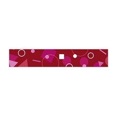 Lesbian Pride Flag Retro Shapes Pattern Flano Scarf (mini) by VernenInk