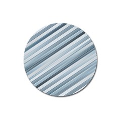 Modern Stripes Print Magnet 3  (round) by dflcprintsclothing