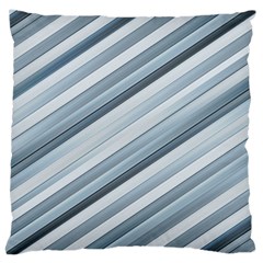 Modern Stripes Print Large Cushion Case (two Sides) by dflcprintsclothing